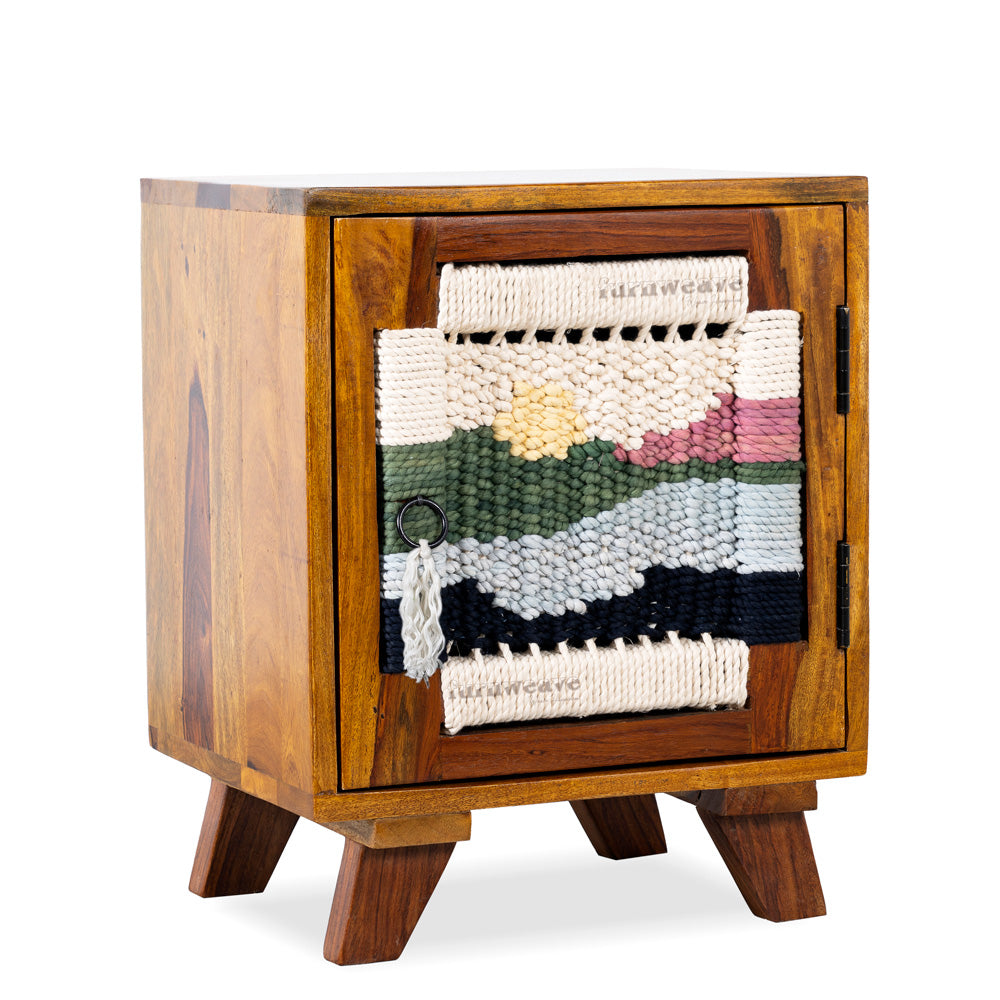 Bunai Handowven Side Table (Teak)