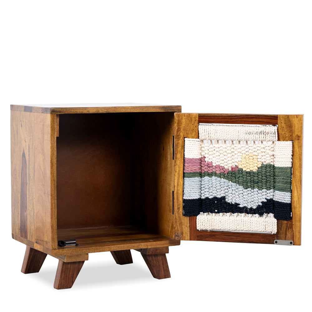 Bunai Handowven Side Table (Teak)