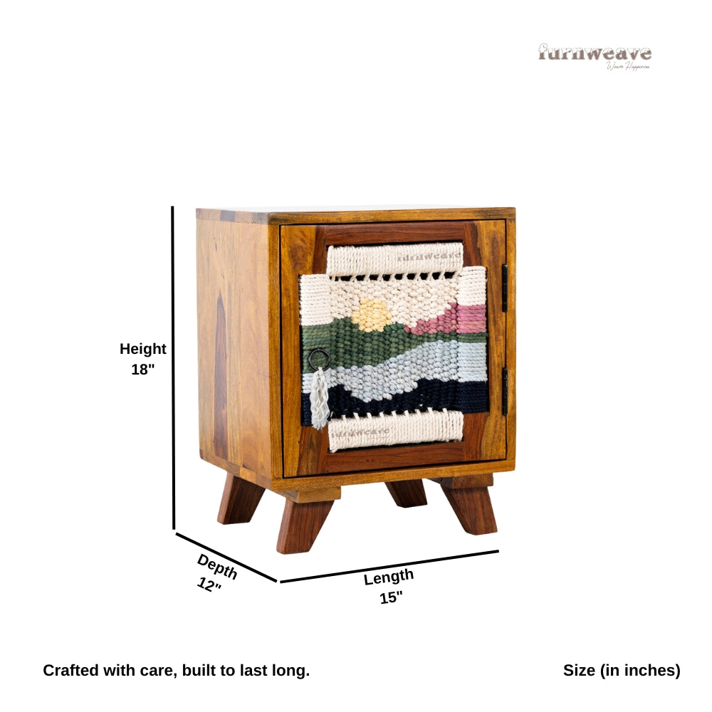 Bunai Handowven Side Table (Teak)