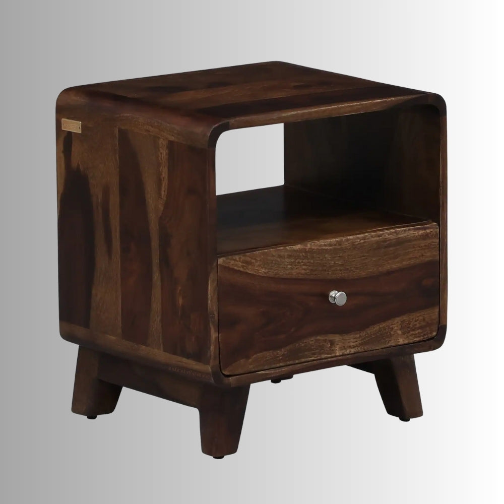 Repas Wooden Side Table (Walnut)