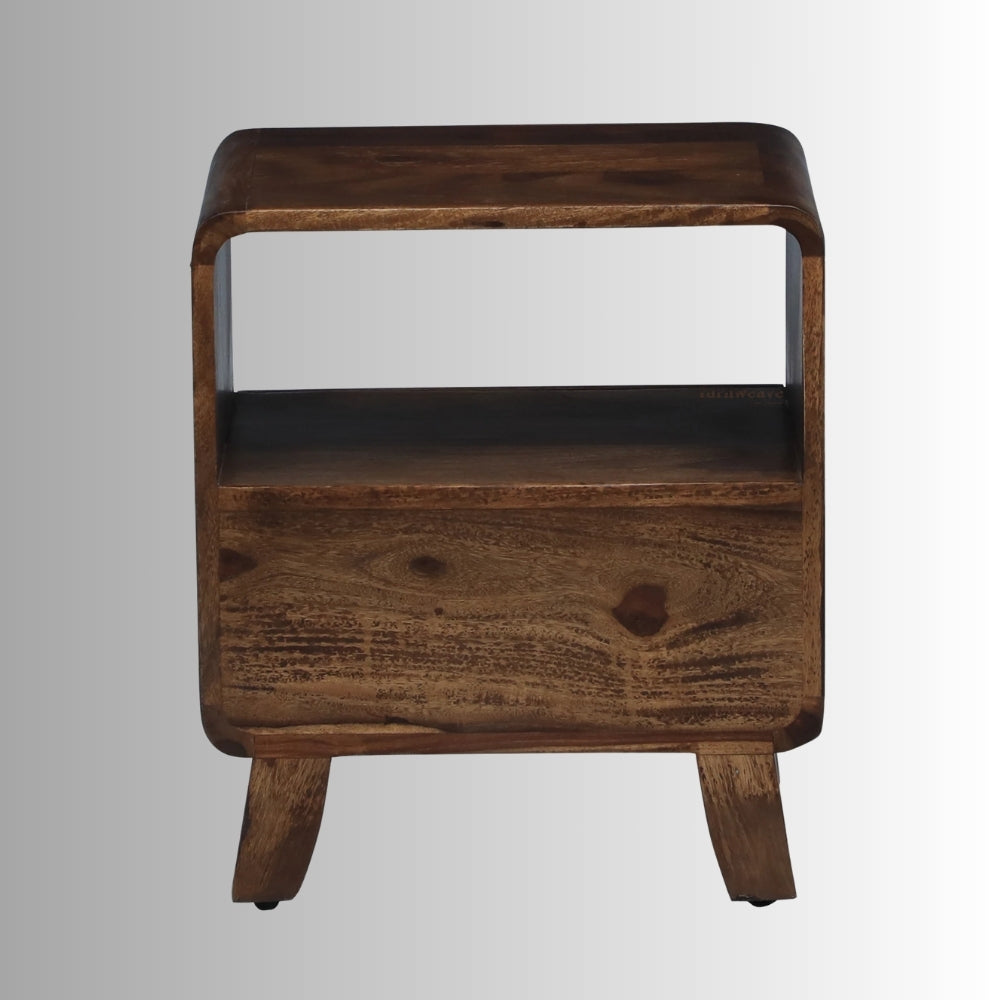 Repas Wooden Side Table (Walnut)