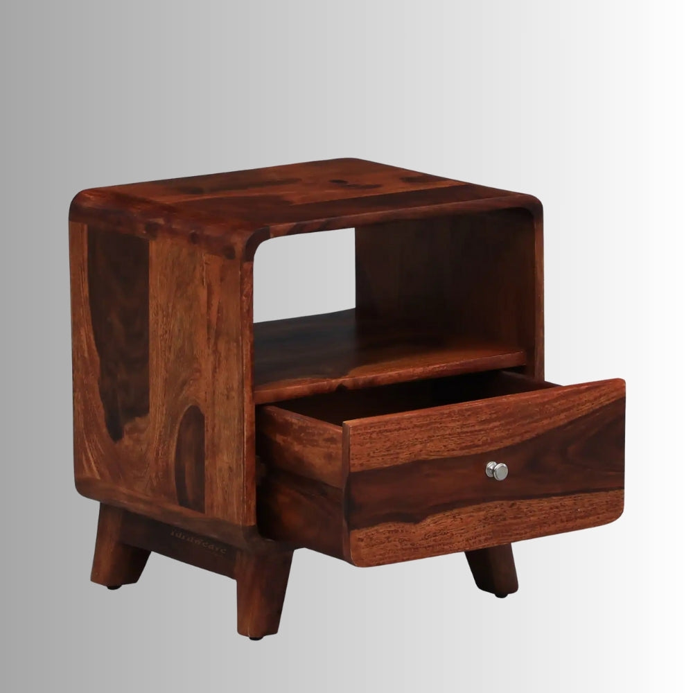 Repas Wooden Side Table (Teak)
