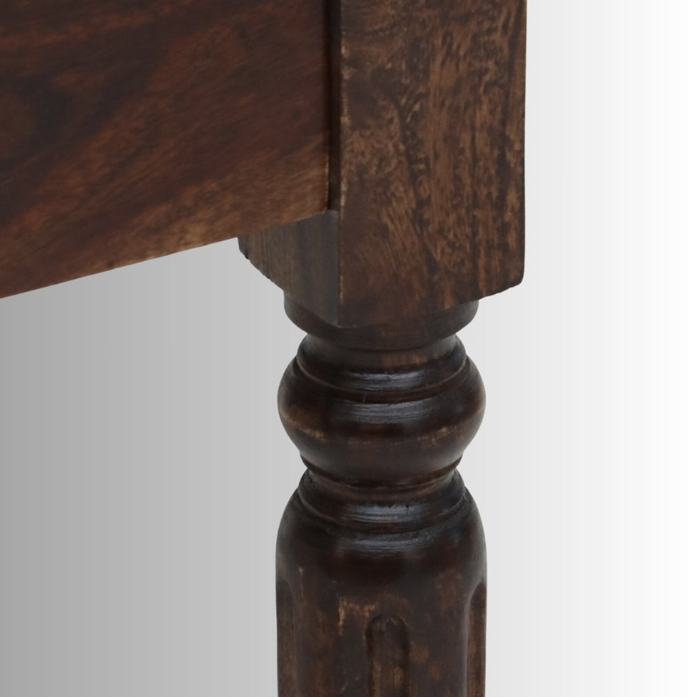 Akiss Solid Wood Side Table (Walnut)