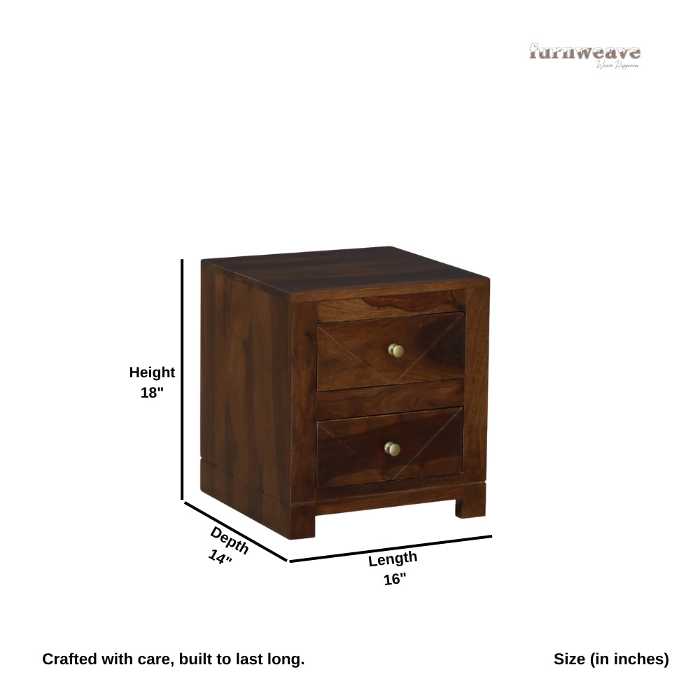 Kemto Wooden Bedside (Teak)