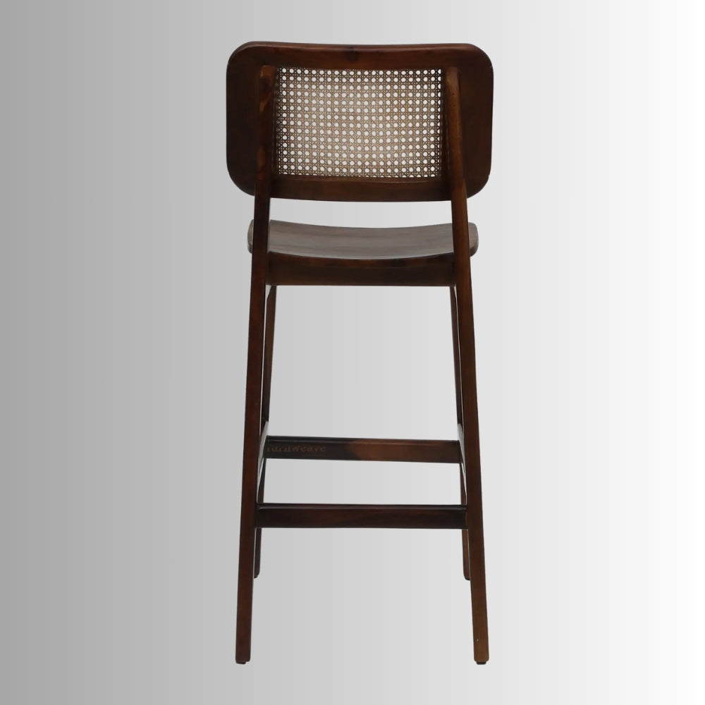 Jhom Wooden Rattan High Chair (Teak)
