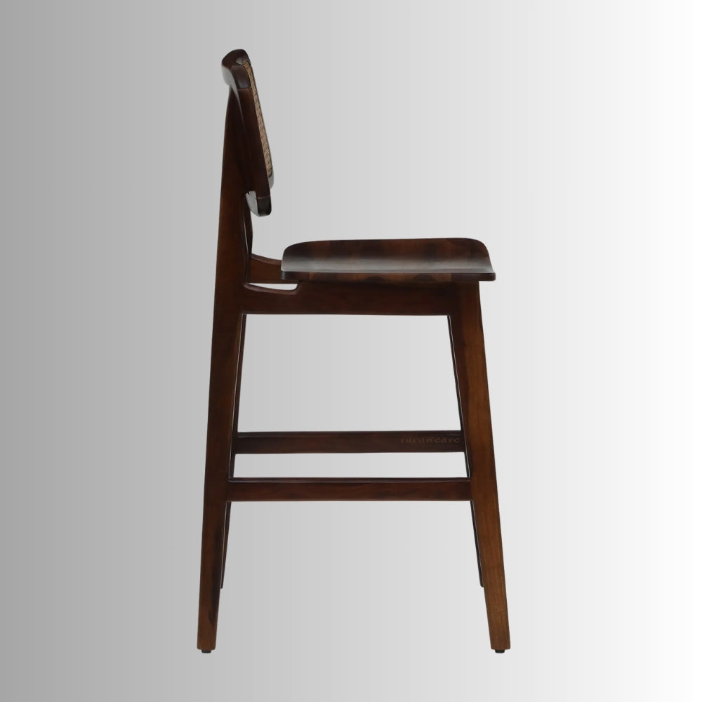 Jhom Wooden Rattan High Chair (Teak)