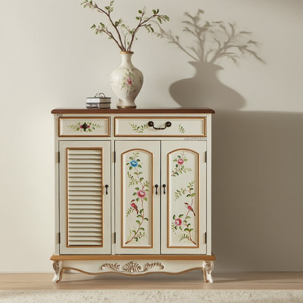Femia Wooden Handpainted Cabinet (Model 2)