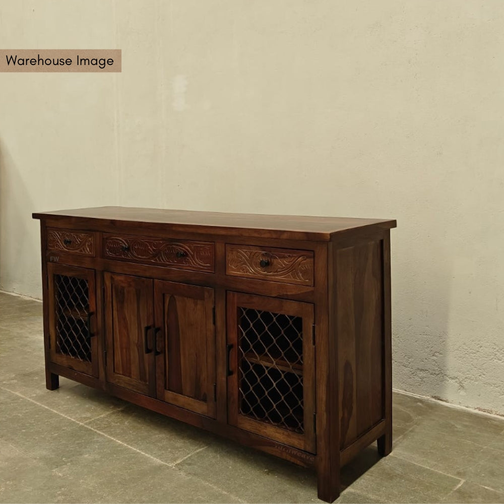 Otae Wooden Sideboard for Storage (Walnut)