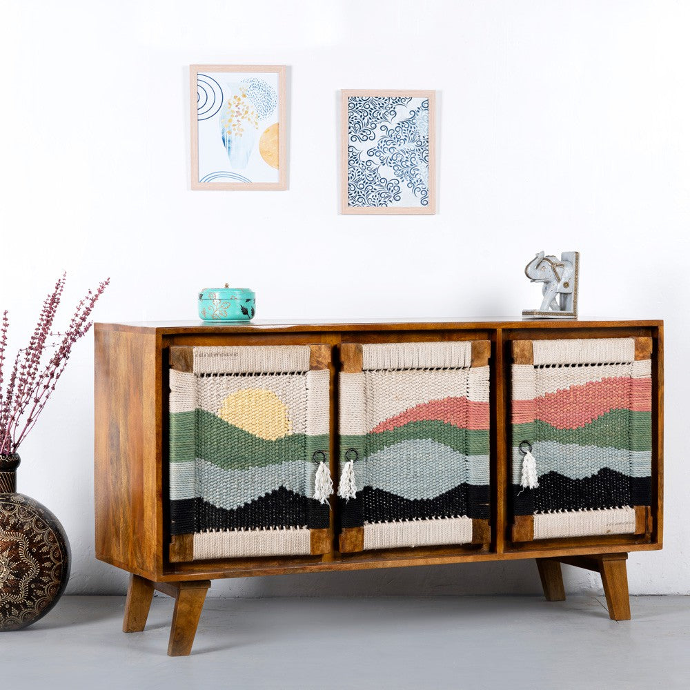 Bunai Handwoven Sideboard (Teak)