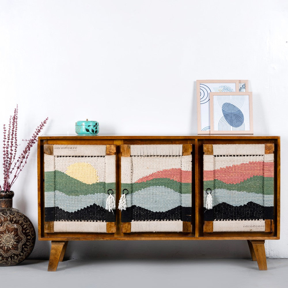 Bunai Handwoven Sideboard (Teak)