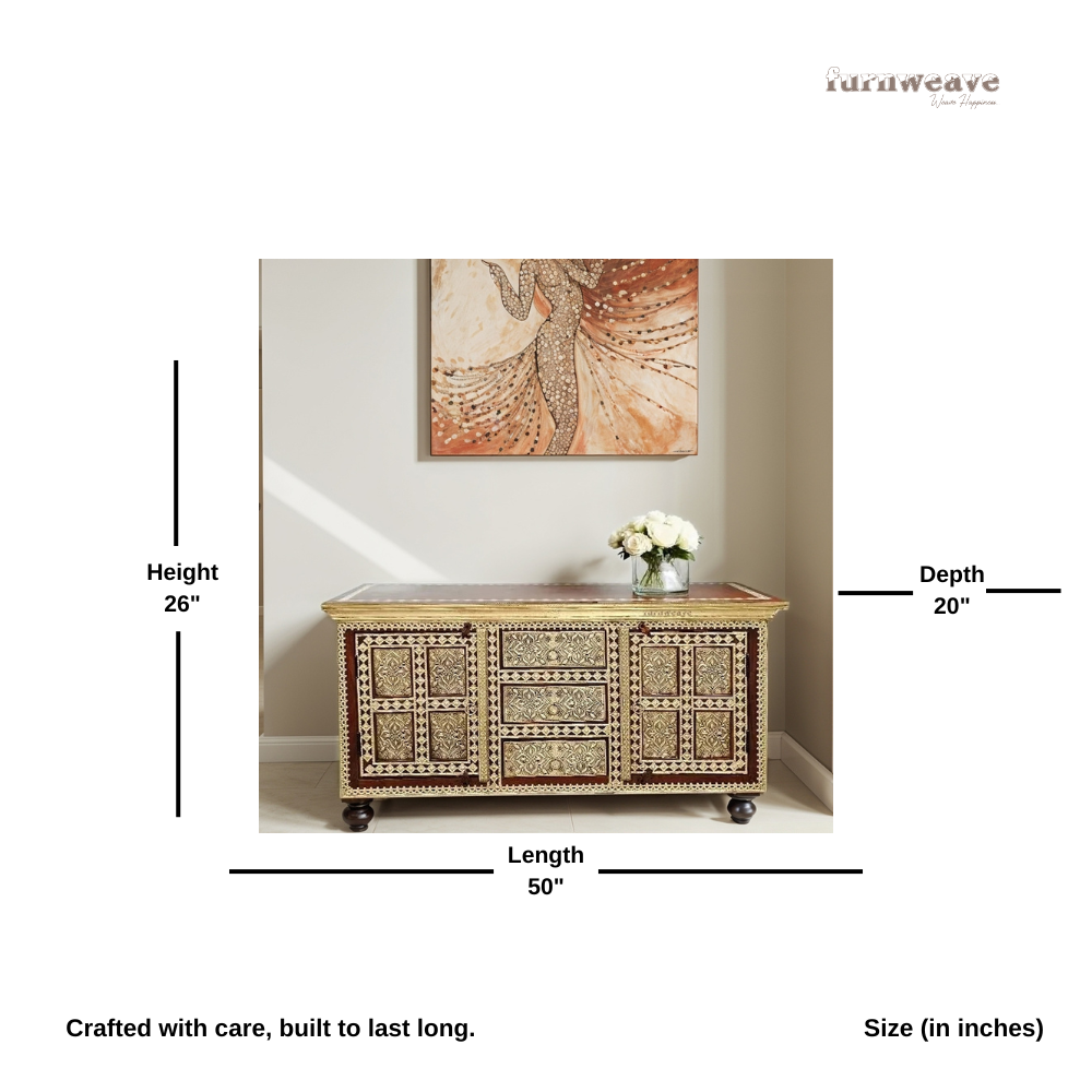 Hunika Wooden Cabinet Teak (Model 3)
