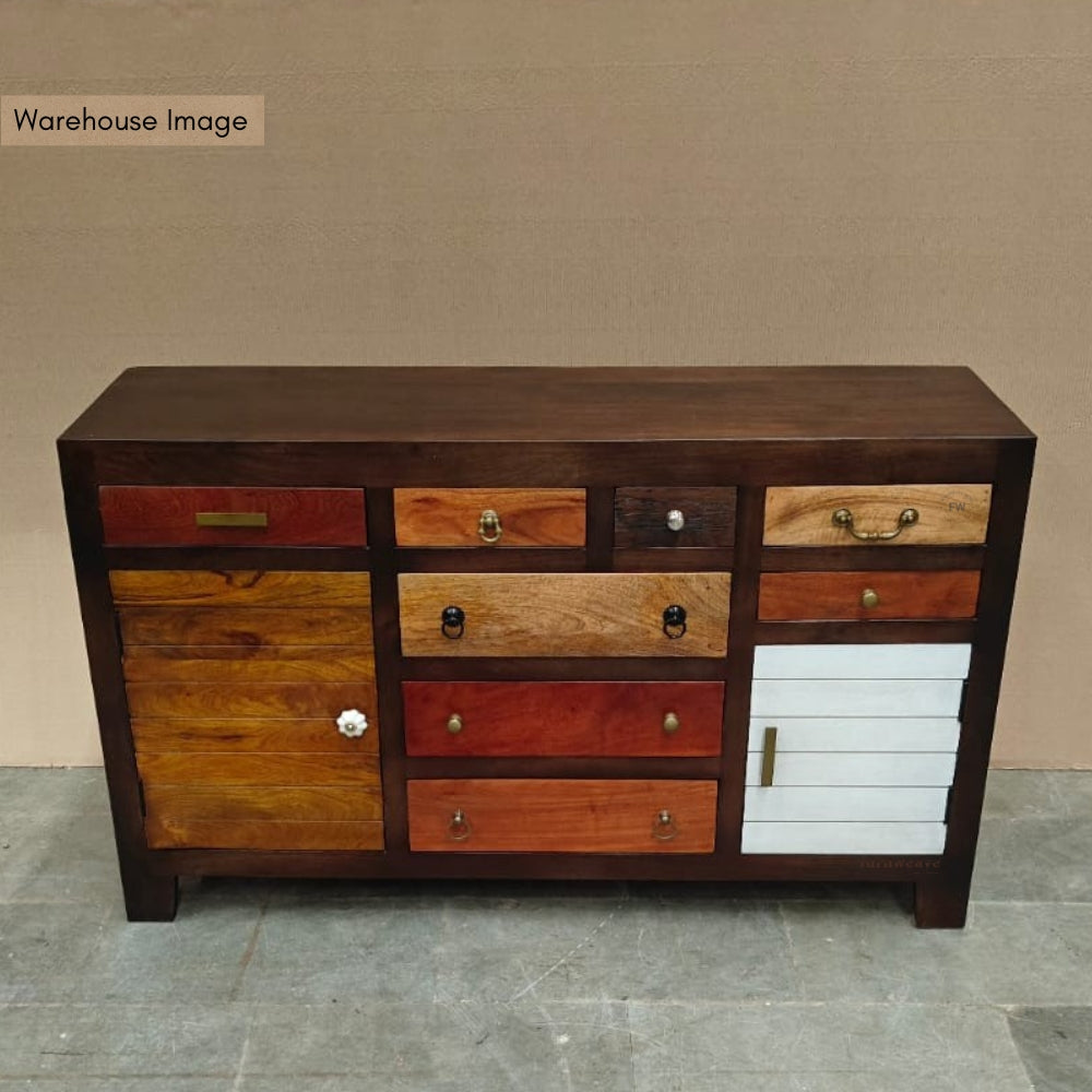 Eight Wooden Sideboard for Storage (Walnut)