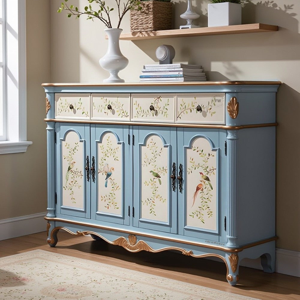 Pinaka Wooden Handpainted Sideboard