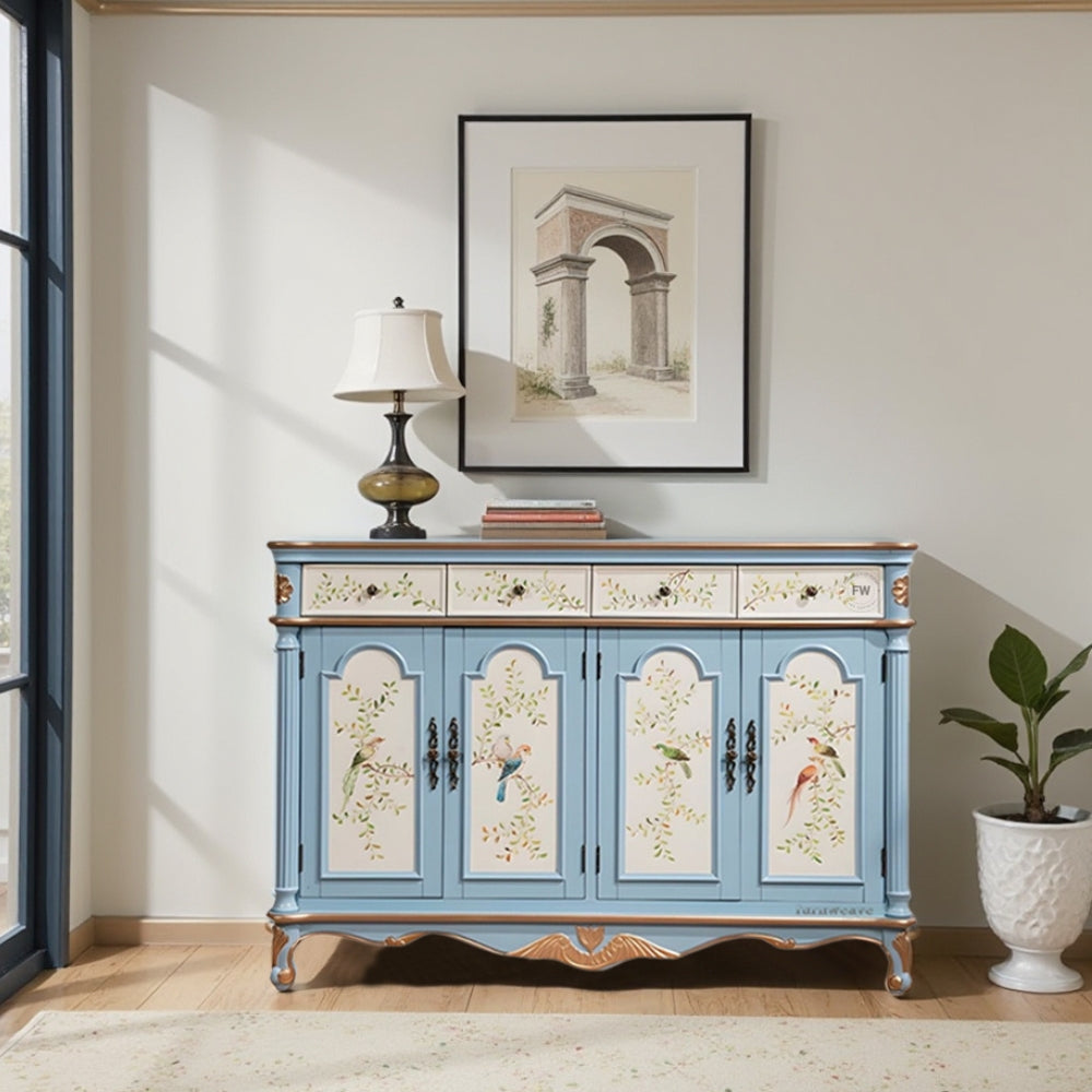 Pinaka Wooden Handpainted Sideboard