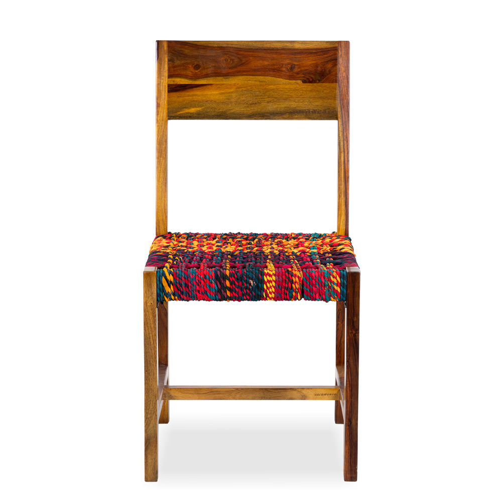 Para Wooden Dining Chair Set of Two (Honey)