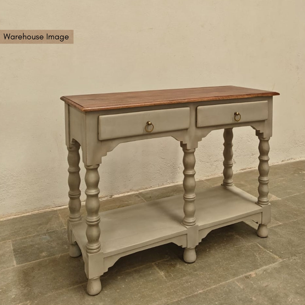 Yuva Wooden Entryway Console Table (Grey)