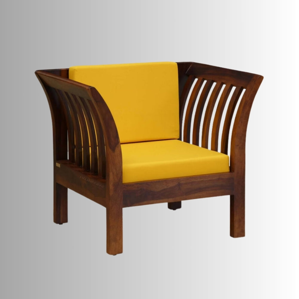 Shov Solid Wooden Sofa 1 Seater (Teak)