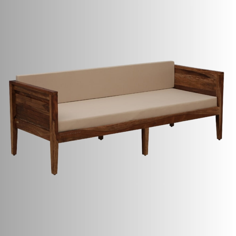Kesa Solid Wooden Sofa 3 Seater (Teak)