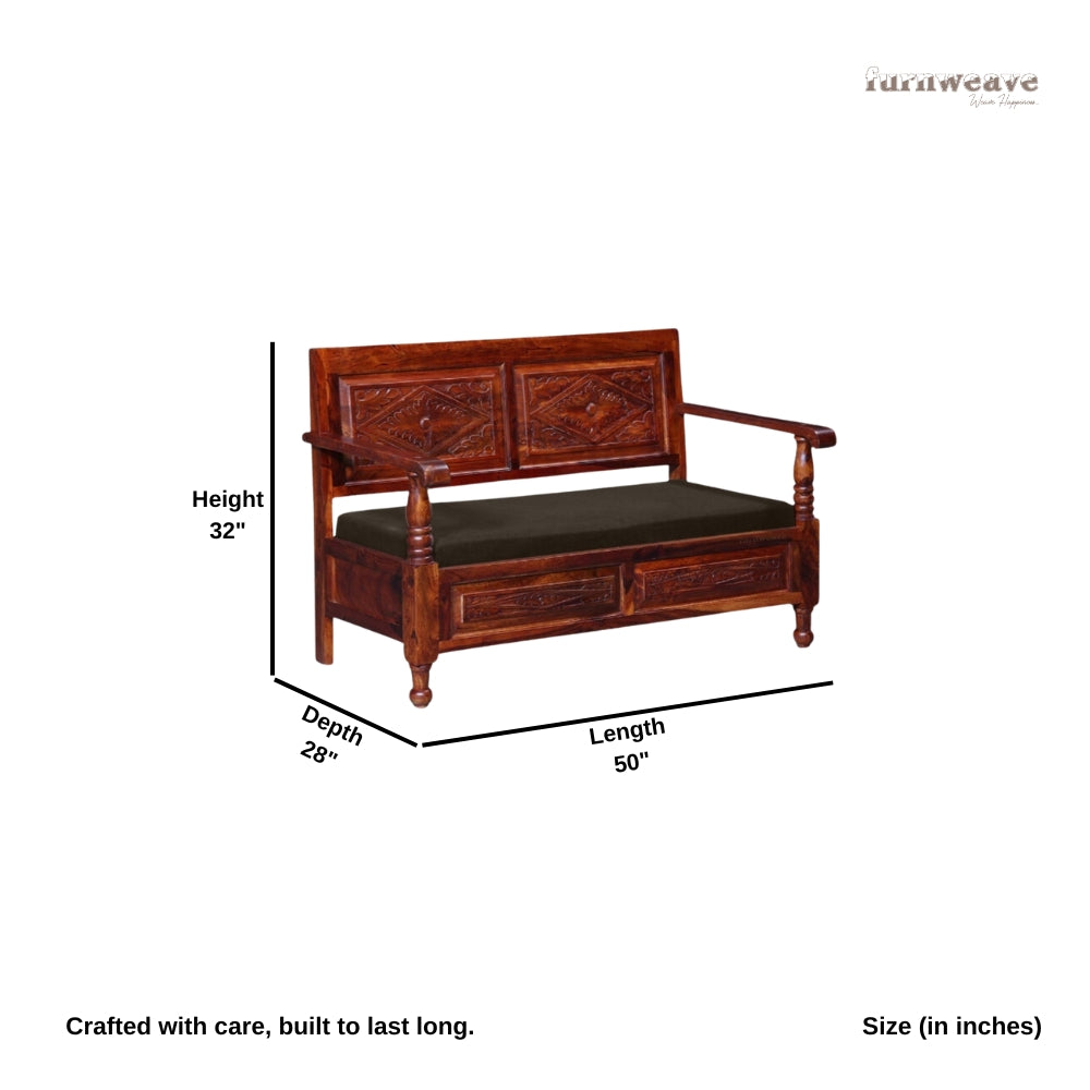 Sevak Solid Wooden Sofa Set ( 3+2+1 Seater) Teak