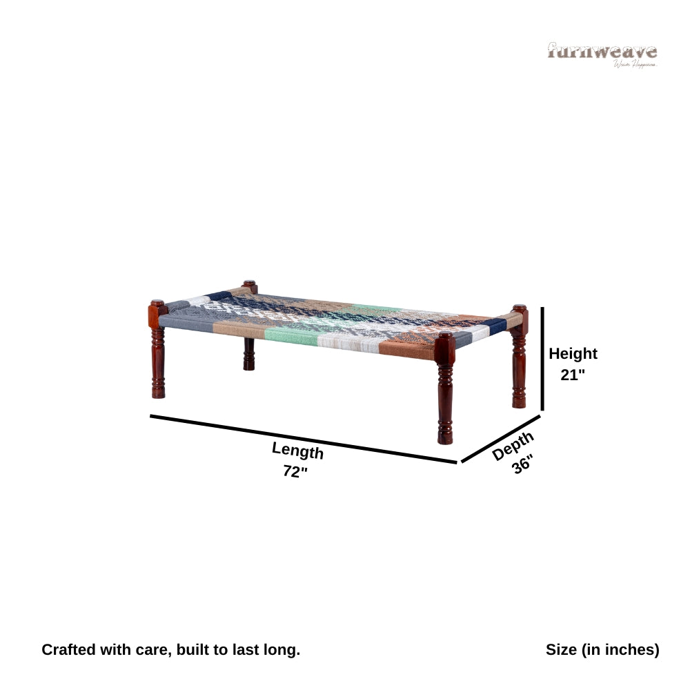 Rajasthani Wooden Khatiya Khaat for Outdoor (Resham 2)