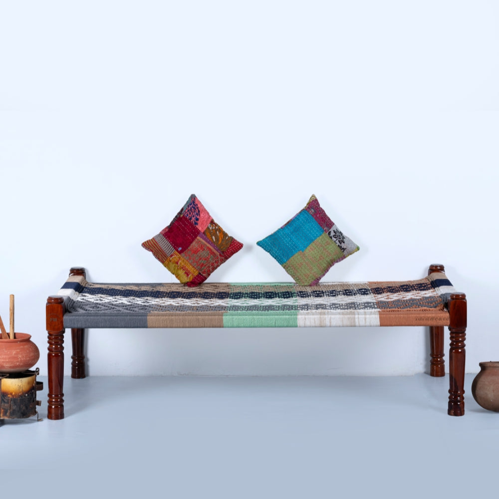 Rajasthani Wooden Khatiya Khaat for Outdoor (Resham 2)
