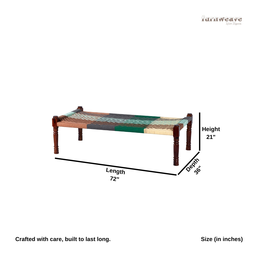 Rajasthani Wooden Khatiya Khaat for Outdoor (Resham 3)