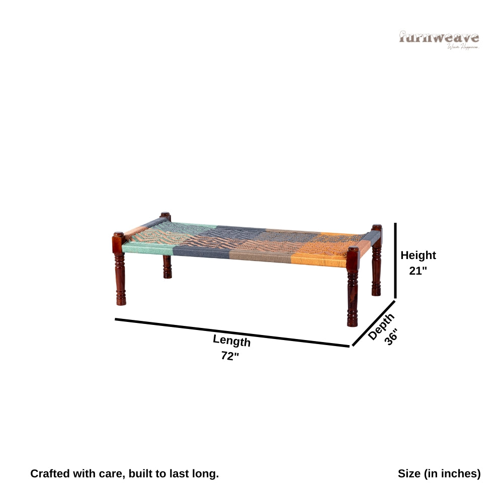 Rajasthani Wooden Khatiya Khaat for Outdoor (Resham 5)