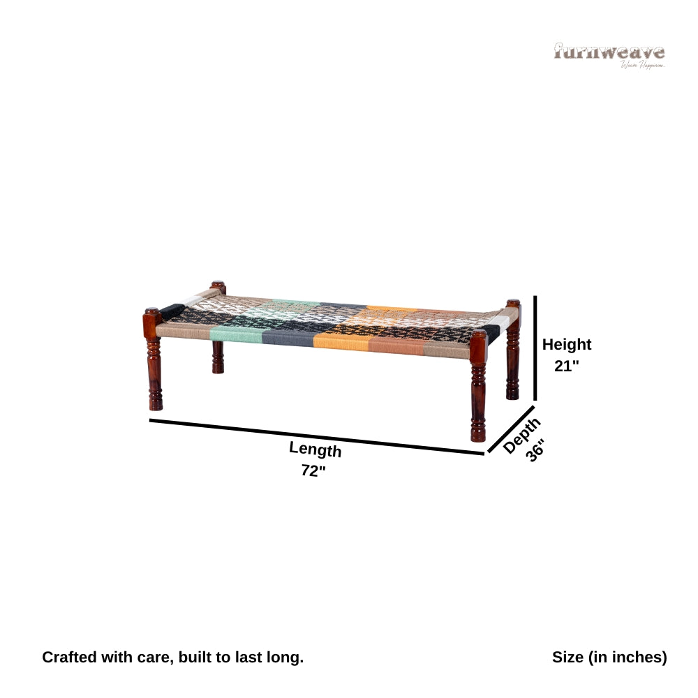 Rajasthani Wooden Khatiya Khaat for Outdoor (Resham 6)