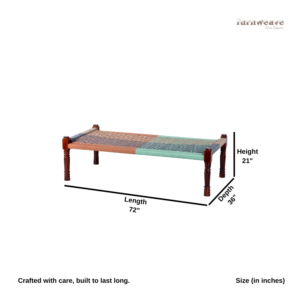 Rajasthani Wooden Khatiya Khaat for Outdoor (Resham 4)