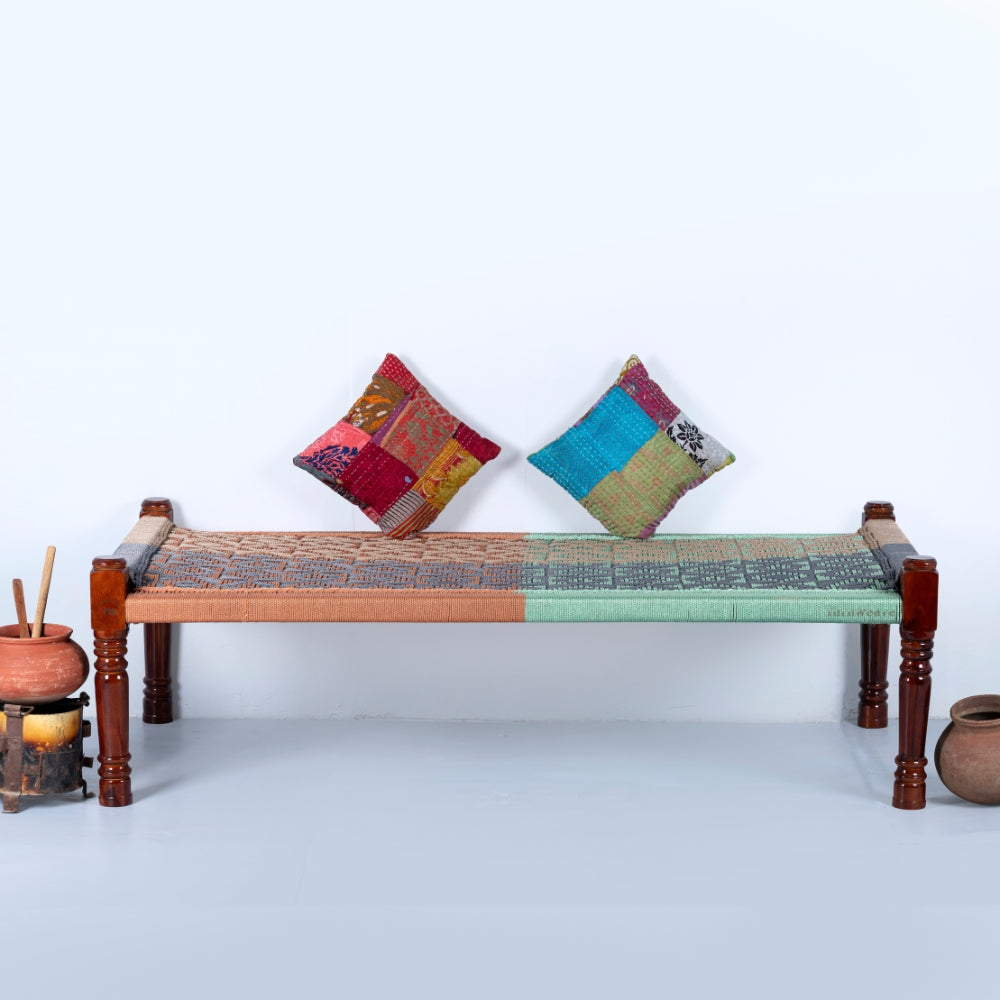Rajasthani Wooden Khatiya Khaat for Outdoor (Resham 4)