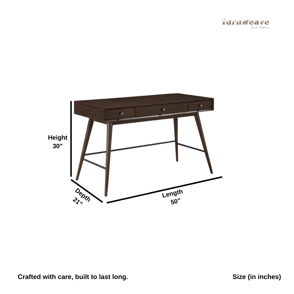 Pina Wooden Study Table (Walnut)