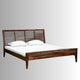 Uvin Wooden Bed Without Storage (Honey) | Wooden Beds | Wooden Double Beds | Solid Wood Furniture Online | Furnweave