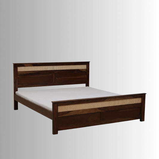 Manthan Solid Wood Bed (Teak)