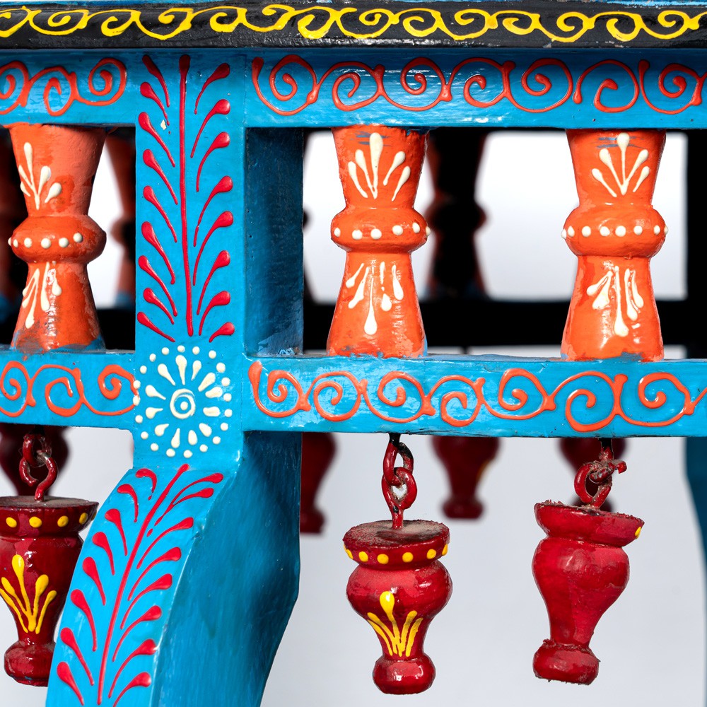 Sapre Wooden Handpainted Side Table