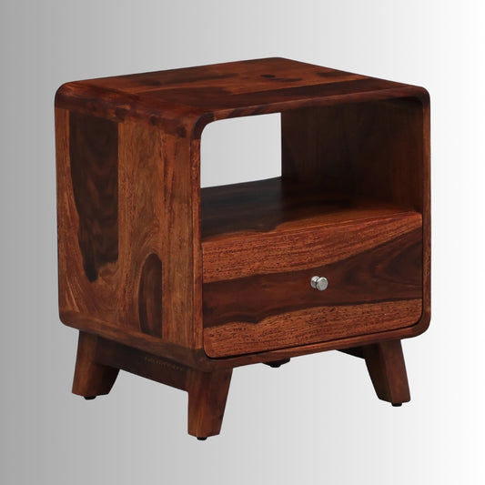 Repas Wooden Side Table (Teak)