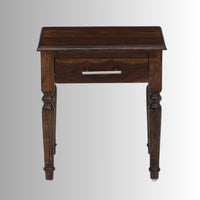 Akiss Solid Wood Side Table (Walnut)
