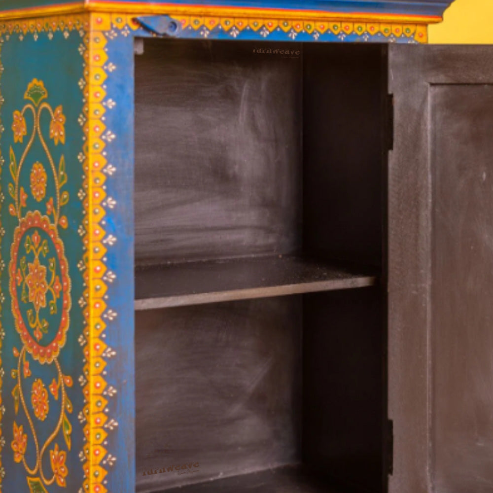 Satye Wooden Handpainted End Side Table
