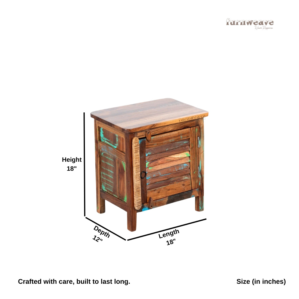 Recla Wooden Side Table