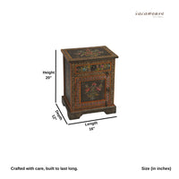 Uika Wooden Handpainted Antique Bedside
