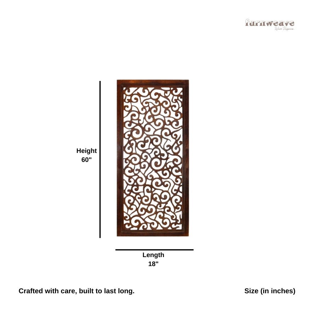 Efika Wooden Carved Wall Frame (Teak)