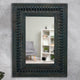 Uuvo Wooden Carved Wall Mirror Frame (Antique Green)
