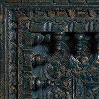 Uuvo Wooden Carved Wall Mirror Frame (Antique Green)