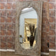 Ania Wooden Mirror Frame (Brown Distress) | Carved Mirror Frame | Carved Wooden Furniture Online | Mango Wood Furniture | Solid Wood Furniture Online | Bedroom Furniture Online | Furnweave