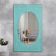Ania Wooden Mirror Frame (Green Distress) | Green mirror Frame | Carved Mirror Frame | Jharokha Mirror Frame | Antique Mirror Frame | Solid Wood Furniture Online | Furnweave