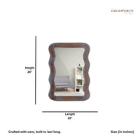 Jevar Wooden Premium Solid Wood Mirror Frame (Grey Distress)