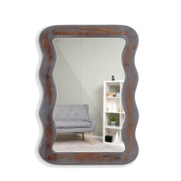 Jevar Wooden Premium Solid Wood Mirror Frame (Grey Distress)