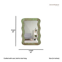 Jevar Wooden Premium Solid Wood Mirror Frame (Ela Texture)