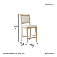 Kinte Wooden Upholstered High Chair (Natural White)