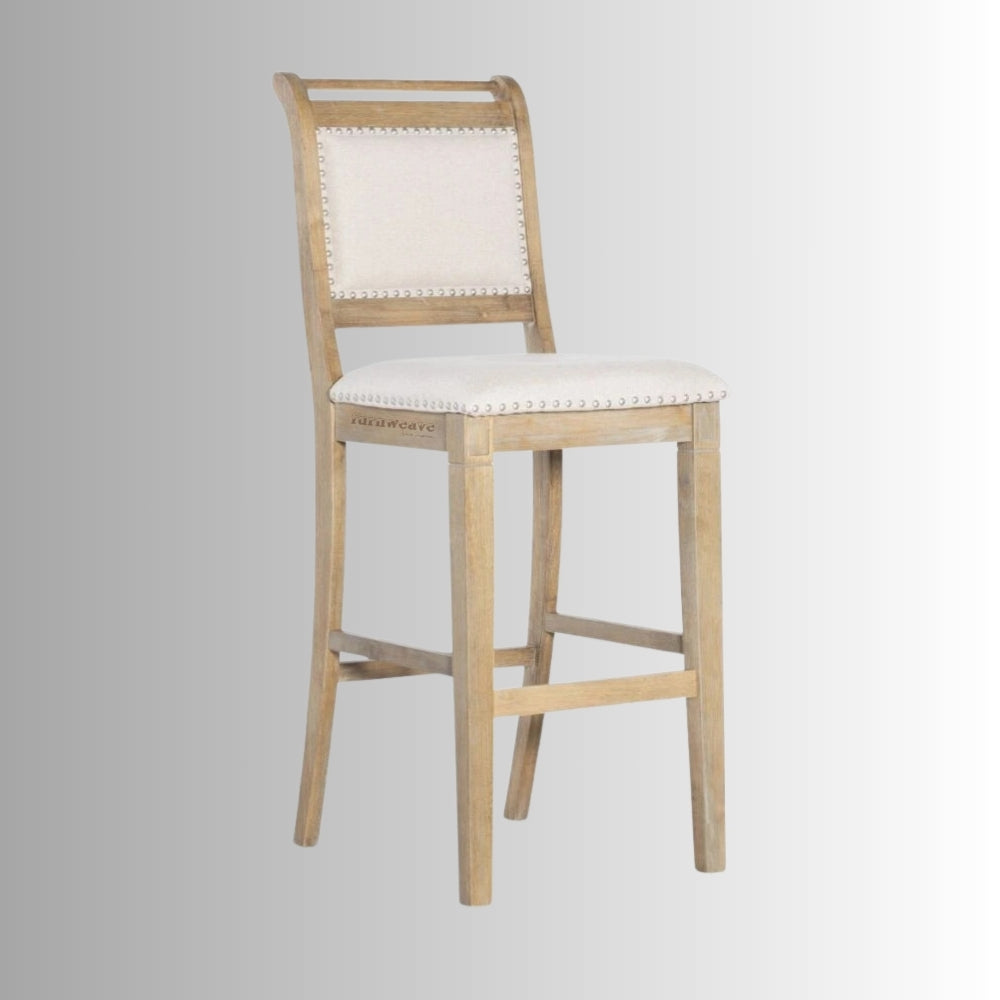 Kinte Wooden Upholstered High Chair (Natural White)