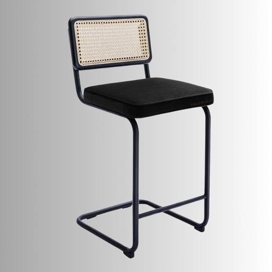 Sarkar Rattan Arm Chair (Black Upholstery)